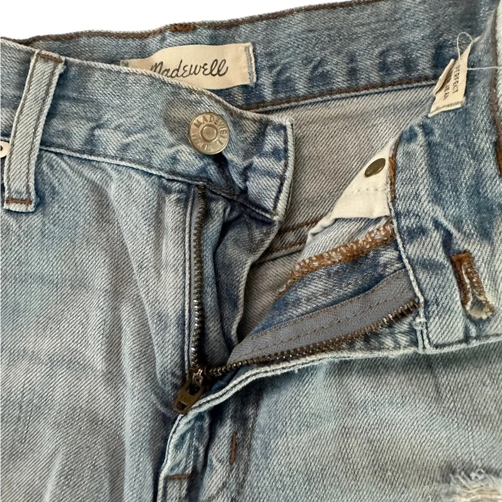 Madewell The Perfect Summer Jean Fringe Shorts Size 26 - Picture 9 of 17